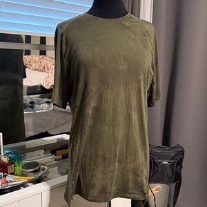 lululemon athletica Olive Green Short Sleeve Tee
